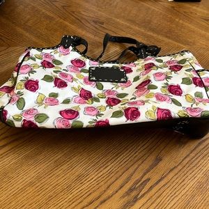 Never used Brighton bag with red and pink rose design